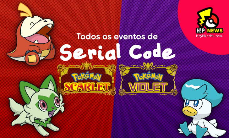 ◓ Pokémon Scarlet & Violet: Eventos de Serial Code (Mystery Gift)